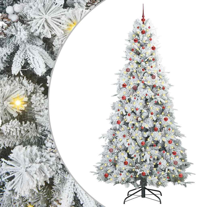 Brad de Crăciun artificial cu ramuri articulare Alb 240 cm WALTI