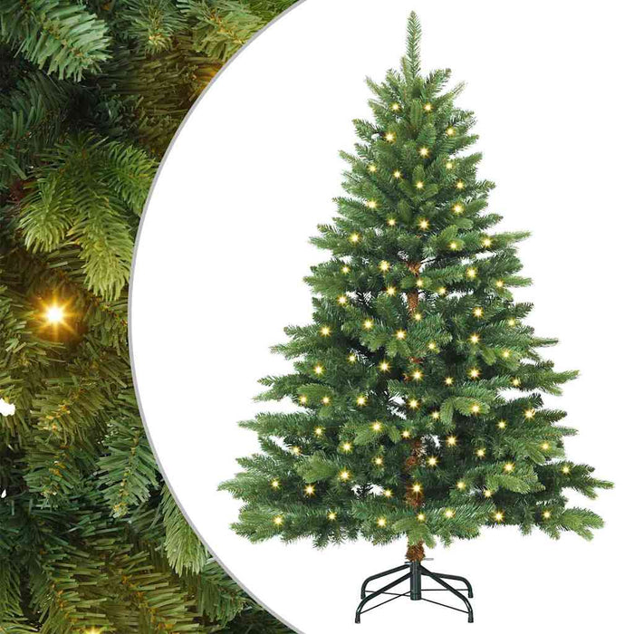 Brad de Crăciun artificial cu 150 LED Verde 120 cm PE și PVC - WALTI WALTI