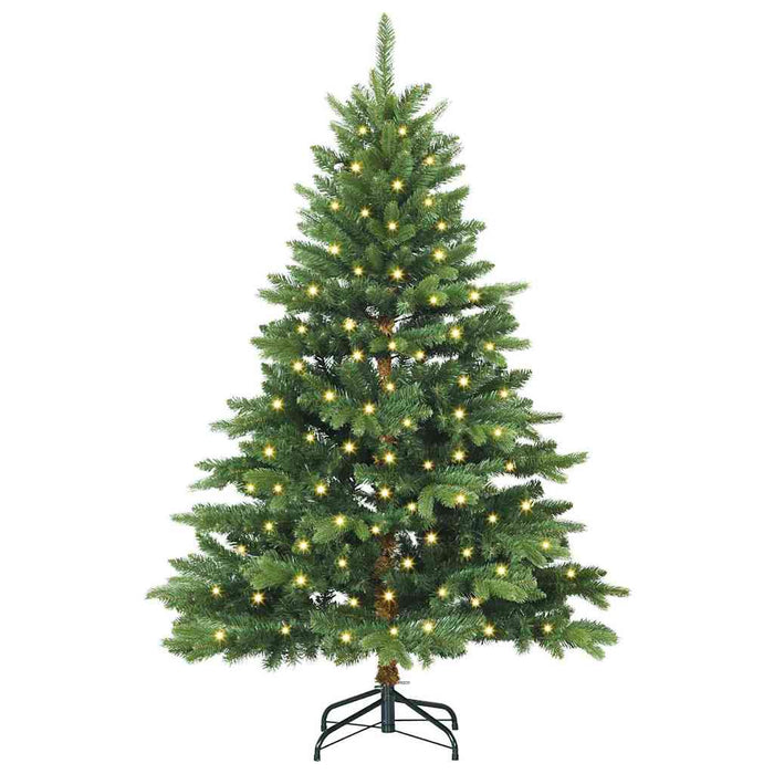 Brad de Crăciun artificial cu 150 LED Verde 120 cm PE și PVC - WALTI WALTI