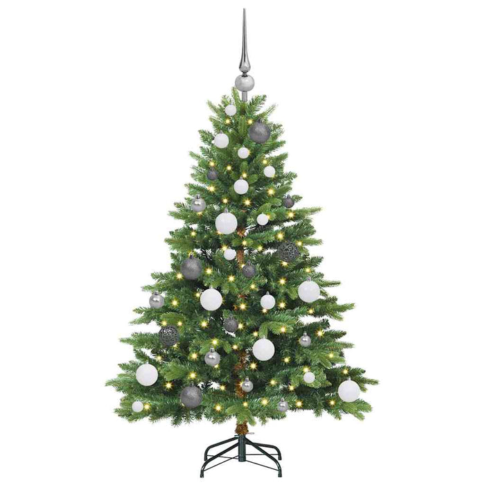 Brad de Crăciun artificial cu 150 LED Verde 120 cm PE și PVC WALTI