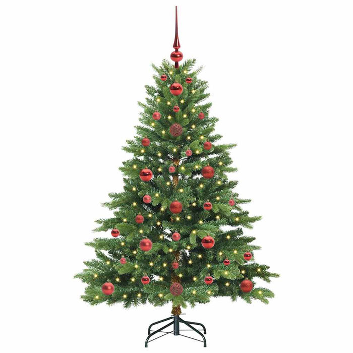Brad de Crăciun artificial cu 150 LED Verde 120 cm PE și PVC WALTI