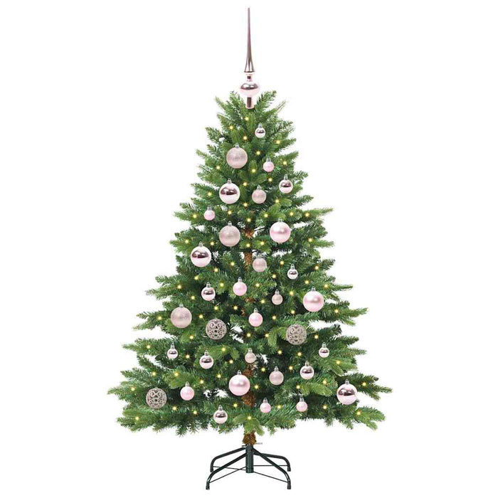 Brad de Crăciun artificial cu 150 LED Verde 120 cm PE și PVC WALTI