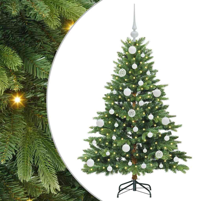 Brad de Crăciun artificial cu 150 LED Verde 120 cm PE și PVC WALTI