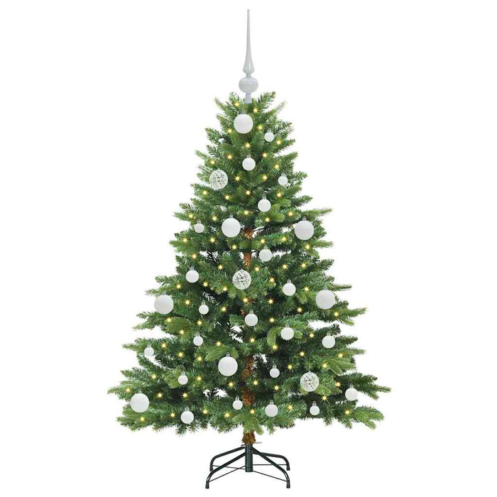 Brad de Crăciun artificial cu 150 LED Verde 120 cm PE și PVC WALTI