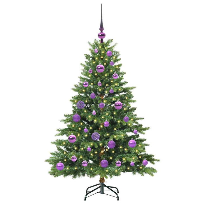Brad de Crăciun artificial cu 150 LED Verde 120 cm PE și PVC WALTI