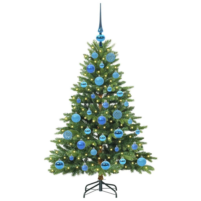 Brad de Crăciun artificial cu 150 LED Verde 120 cm PE și PVC WALTI