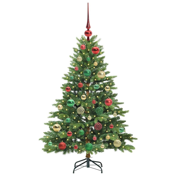 Brad de Crăciun artificial cu 150 LED Verde 120 cm PE și PVC WALTI