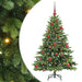 Brad de Crăciun artificial cu 150 LED Verde 150 cm PE și PVC - WALTI WALTI
