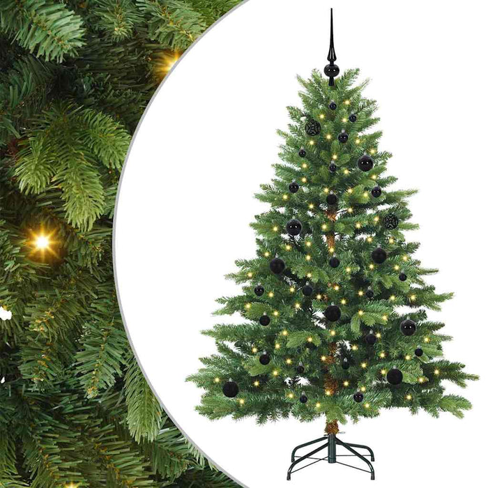 Brad de Crăciun artificial cu 150 LED Verde 150 cm PE și PVC - WALTI WALTI