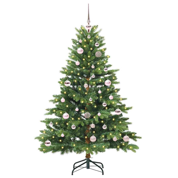 Brad de Crăciun artificial cu 150 LED Verde 150 cm PE și PVC - WALTI WALTI