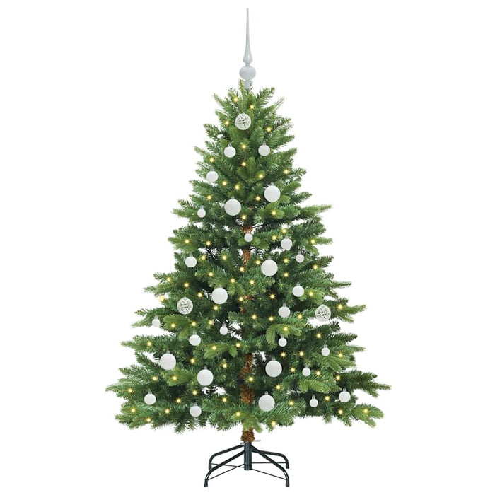 Brad de Crăciun artificial cu 150 LED Verde 150 cm PE și PVC - WALTI WALTI