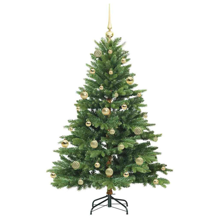 Brad de Crăciun artificial cu 150 LED Verde 150 cm PE și PVC - WALTI WALTI