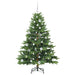Brad de Crăciun artificial cu 150 LED Verde 150 cm PE și PVC - WALTI WALTI