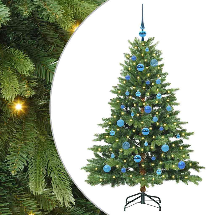 Brad de Crăciun artificial cu 150 LED Verde 150 cm PE și PVC - WALTI WALTI