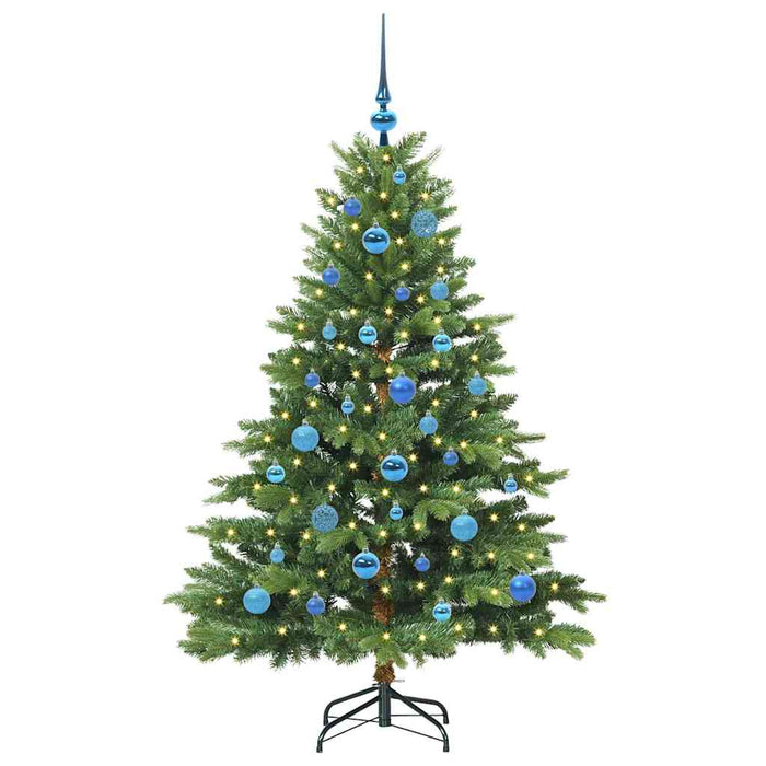 Brad de Crăciun artificial cu 150 LED Verde 150 cm PE și PVC - WALTI WALTI