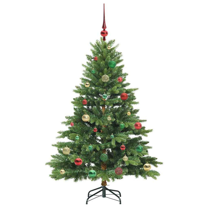 Brad de Crăciun artificial cu 150 LED Verde 150 cm PE și PVC - WALTI WALTI