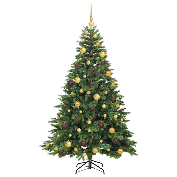 Brad de Crăciun artificial cu 300 LED Verde 180 cm PE și PVC WALTI