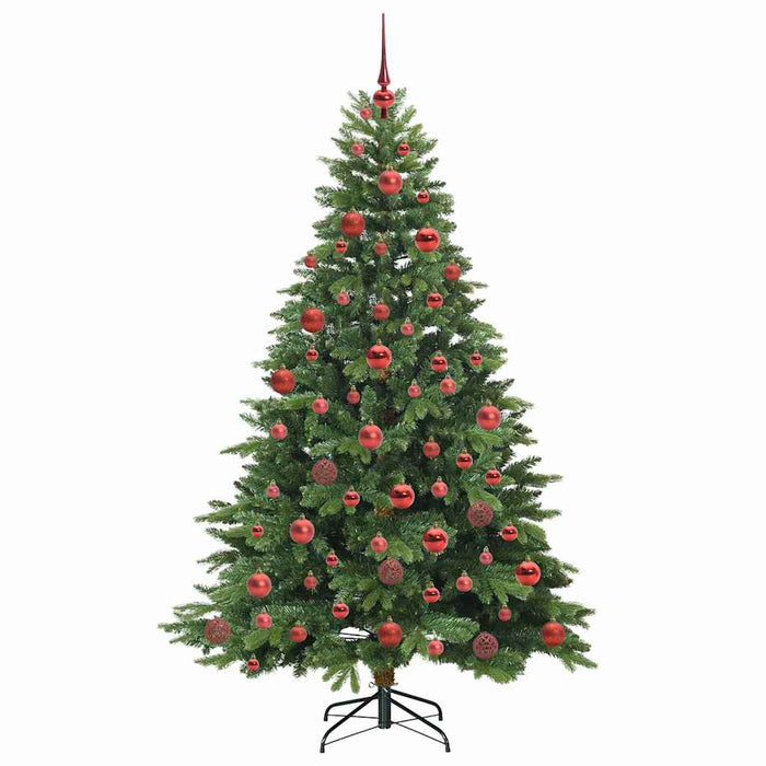 Brad de Crăciun artificial cu 300 LED Verde 180 cm PE și PVC - WALTI WALTI
