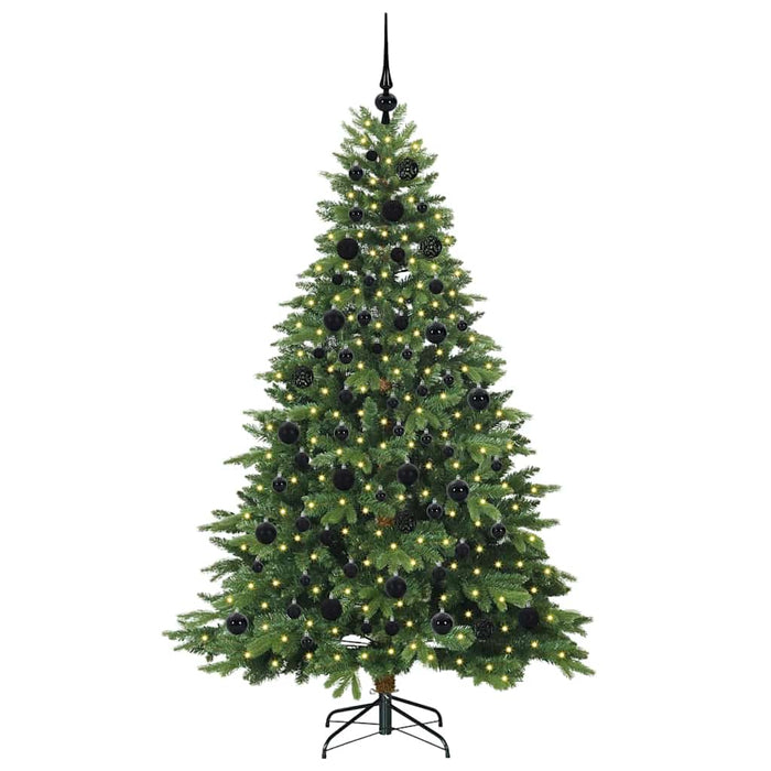 Brad de Crăciun artificial cu 300 LED Verde 180 cm PE și PVC - WALTI WALTI