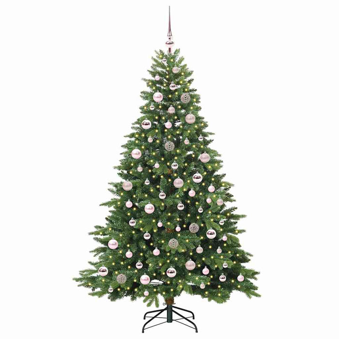 Brad de Crăciun artificial cu 300 LED Verde 180 cm PE și PVC - WALTI WALTI