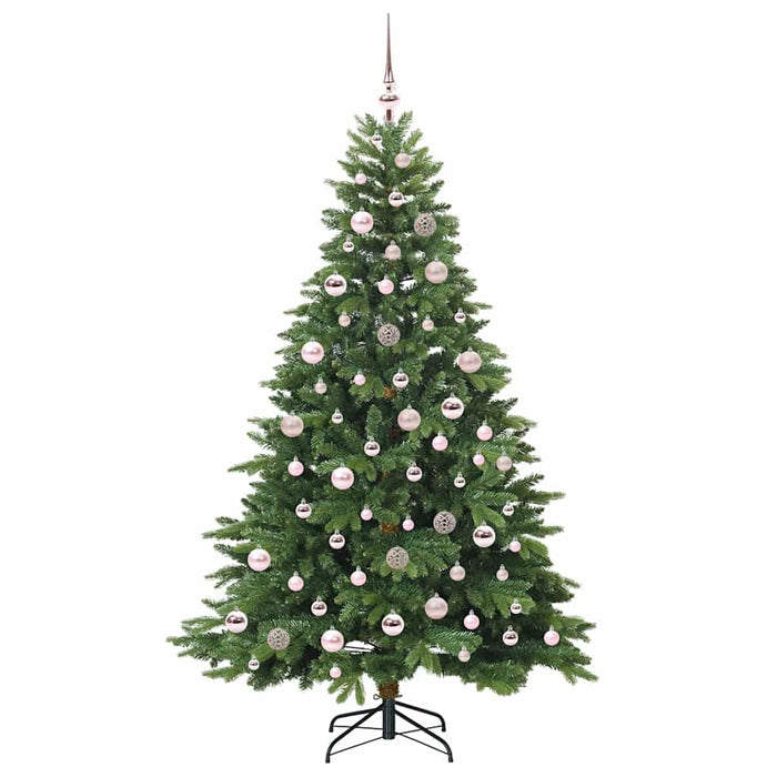 Brad de Crăciun artificial cu 300 LED Verde 180 cm PE și PVC - WALTI WALTI