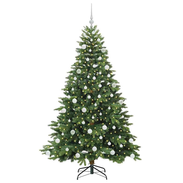 Brad de Crăciun artificial cu 300 LED Verde 180 cm PE și PVC - WALTI WALTI