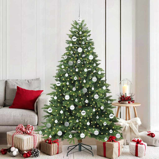 Brad de Crăciun artificial cu 300 LED Verde 180 cm PE și PVC - WALTI WALTI