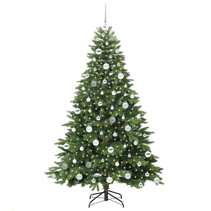 Brad de Crăciun artificial cu 300 LED Verde 180 cm PE și PVC - WALTI WALTI