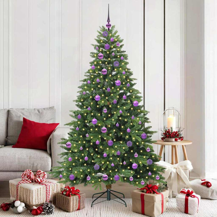 Brad de Crăciun artificial cu 300 LED Verde 180 cm PE și PVC - WALTI WALTI