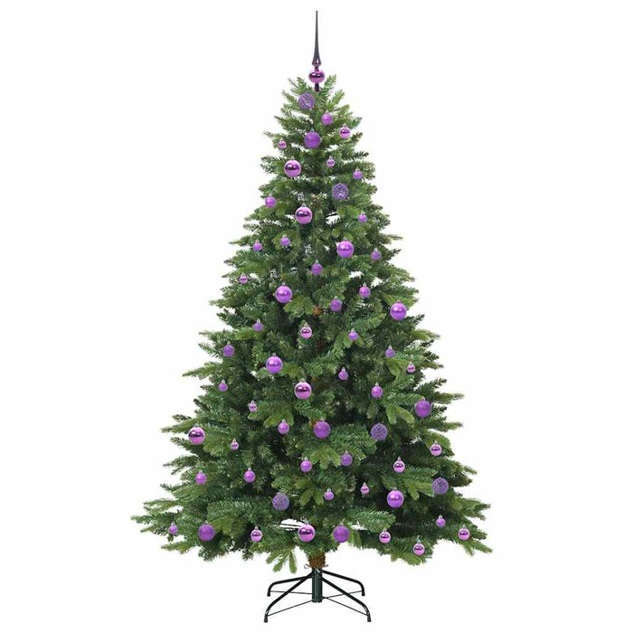 Brad de Crăciun artificial cu 300 LED Verde 180 cm PE și PVC - WALTI WALTI