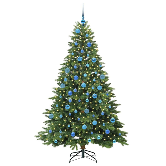 Brad de Crăciun artificial cu 300 LED Verde 180 cm PE și PVC - WALTI WALTI