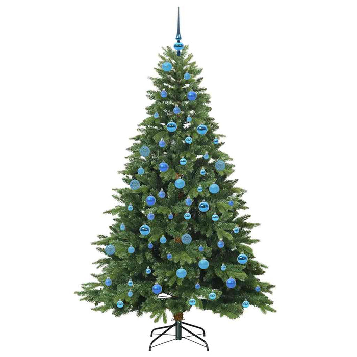 Brad de Crăciun artificial cu 300 LED Verde 180 cm PE și PVC - WALTI WALTI
