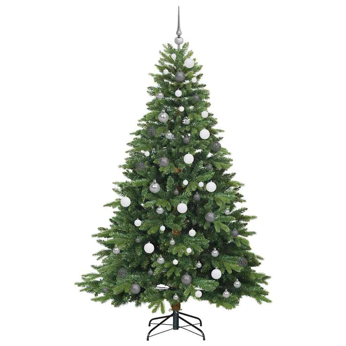 Brad de Crăciun artificial cu 300 LED Verde 210 cm PE și PVC - WALTI WALTI