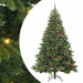 Brad de Crăciun artificial cu 300 LED Verde 210 cm PE și PVC - WALTI WALTI