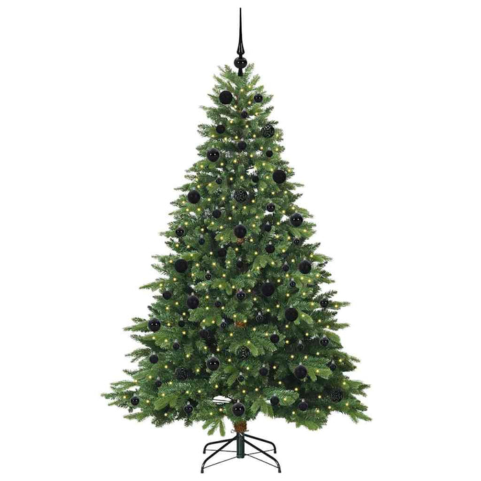 Brad de Crăciun artificial cu 300 LED Verde 210 cm PE și PVC - WALTI WALTI
