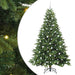Brad de Crăciun artificial cu 300 LED Verde 210 cm PE și PVC - WALTI WALTI