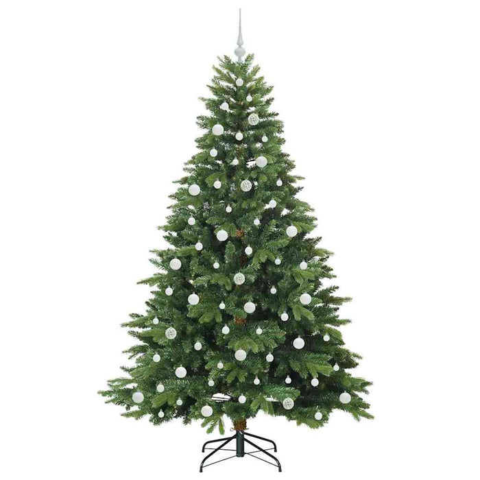 Brad de Crăciun artificial cu 300 LED Verde 210 cm PE și PVC - WALTI WALTI
