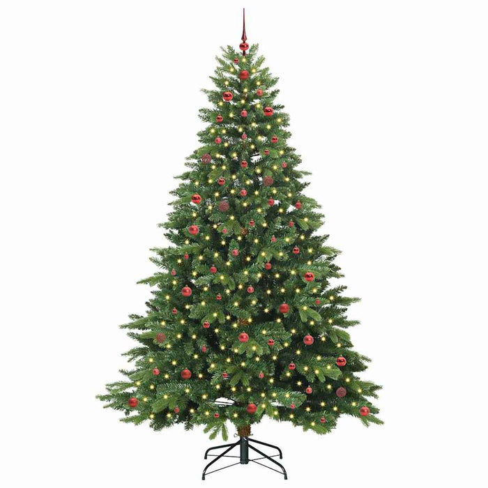 Brad de Crăciun artificial cu 300 LED Verde 240 cm PE și PVC WALTI