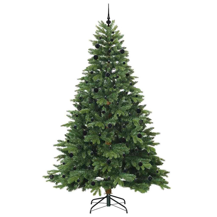 Brad de Crăciun artificial cu 300 LED Verde 240 cm PE și PVC WALTI