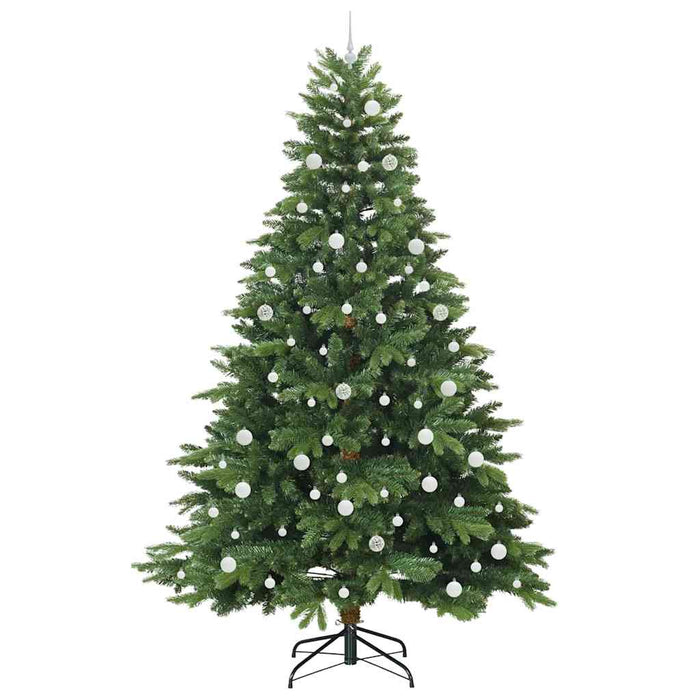 Brad de Crăciun artificial cu 300 LED Verde 240 cm PE și PVC WALTI