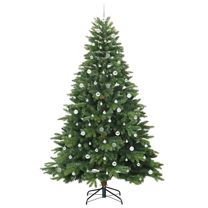 Brad de Crăciun artificial cu 300 LED Verde 240 cm PE și PVC WALTI