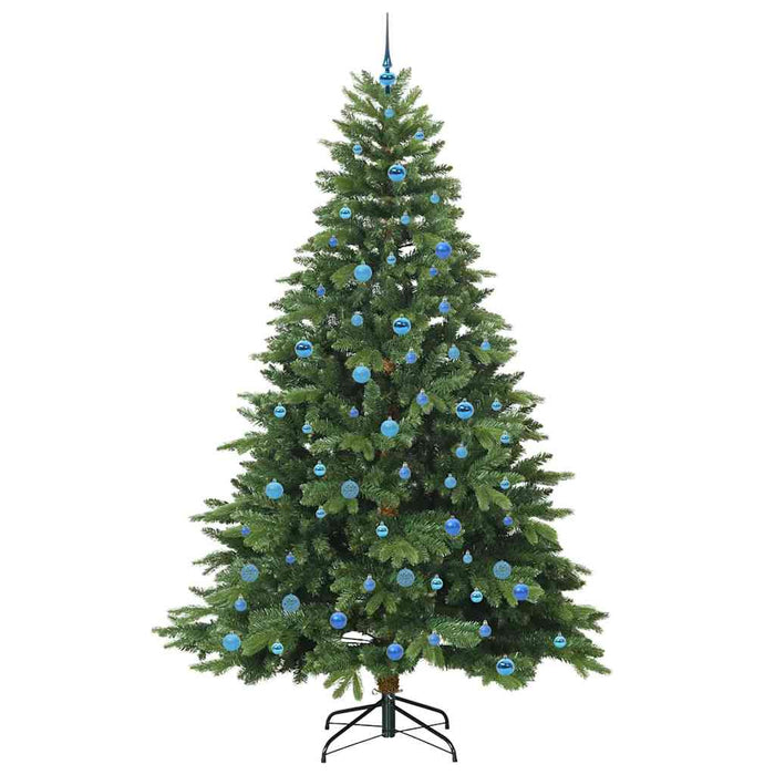 Brad de Crăciun artificial cu 300 LED Verde 240 cm PE și PVC WALTI