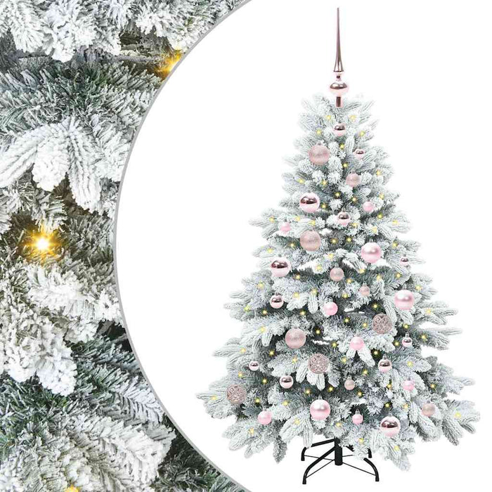 Brad de Crăciun artificial cu 150 LED Alb 120 cm PE și PVC - WALTI WALTI