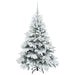 Brad de Crăciun artificial cu 150 LED Alb 120 cm PE și PVC - WALTI WALTI