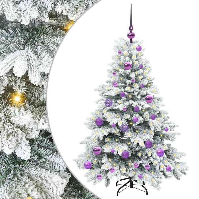 Brad de Crăciun artificial cu 150 LED Alb 120 cm PE și PVC - WALTI WALTI