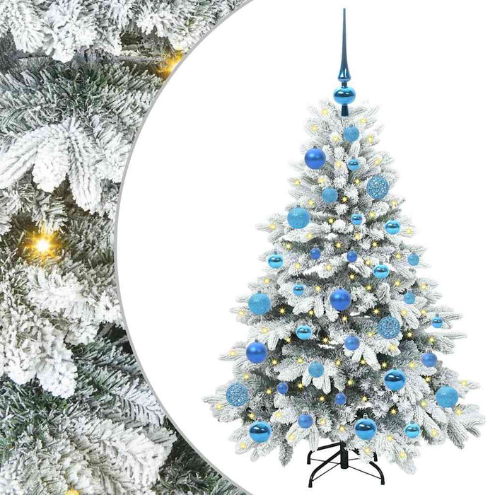 Brad de Crăciun artificial cu 150 LED Alb 120 cm PE și PVC - WALTI WALTI