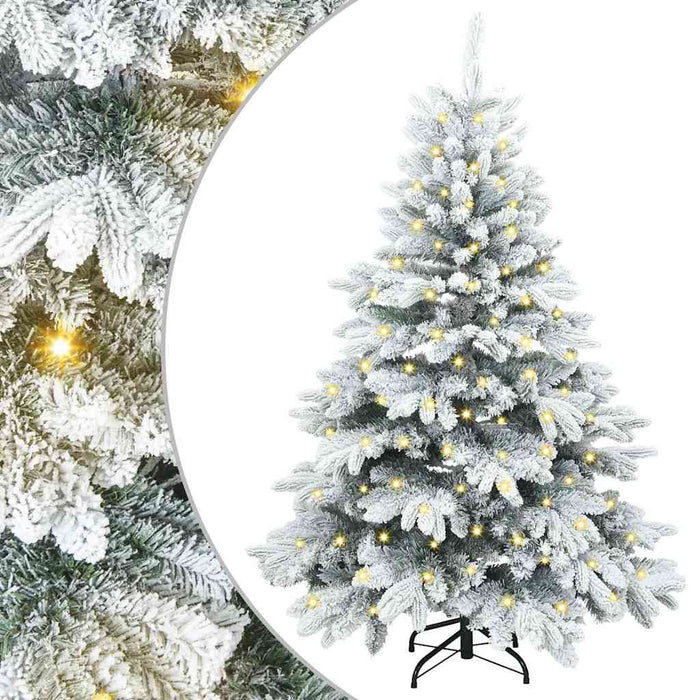 Brad de Crăciun artificial cu 150 LED Alb 150 cm PE și PVC - WALTI WALTI