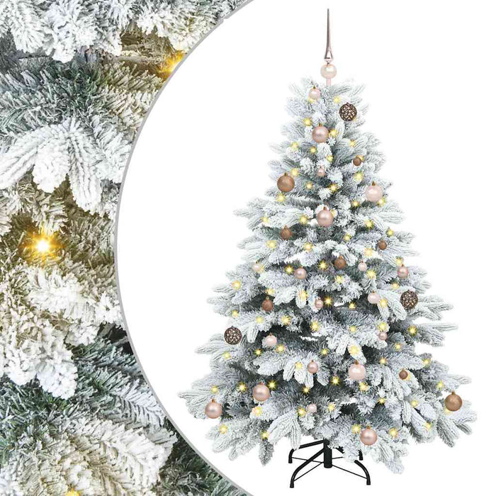 Brad de Crăciun artificial cu 150 LED Alb 150 cm PE și PVC - WALTI WALTI