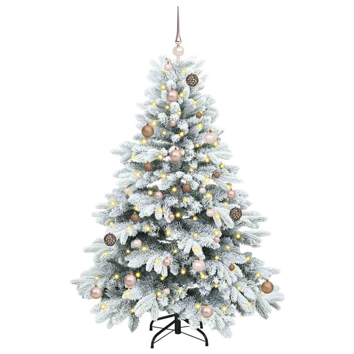 Brad de Crăciun artificial cu 150 LED Alb 150 cm PE și PVC - WALTI WALTI