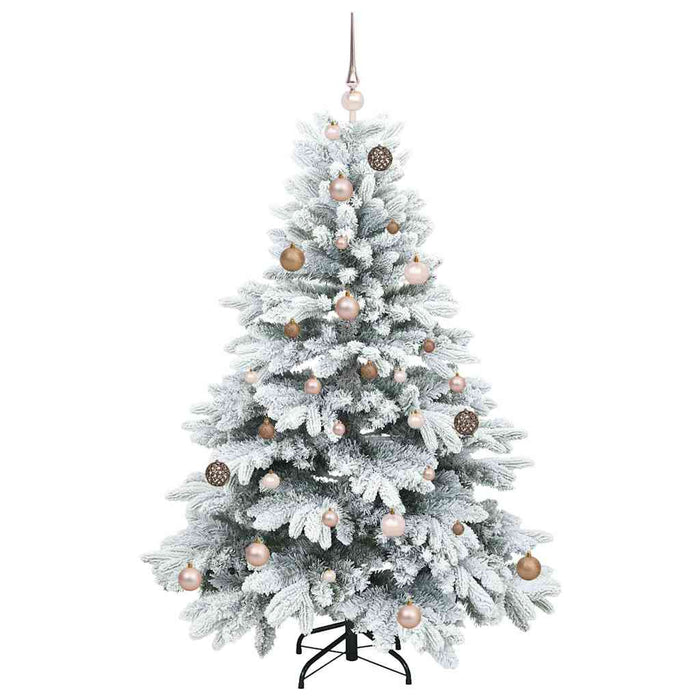 Brad de Crăciun artificial cu 150 LED Alb 150 cm PE și PVC - WALTI WALTI